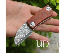 Red shadow armored Damascus knife (Limited Edition) UD2105525